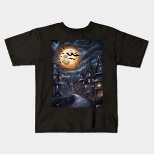 Halloween town, horror nights, party Kids T-Shirt